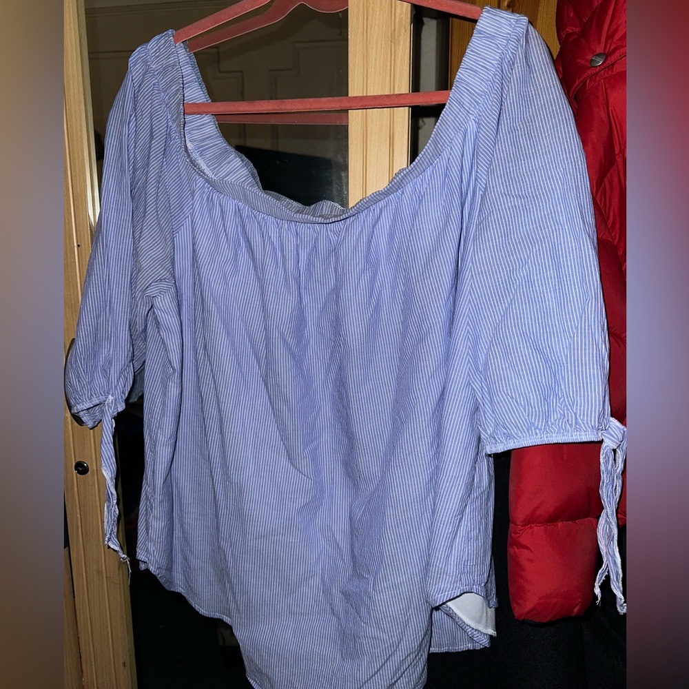 Charlotte Russe Plus Size Off The Shoulder Shirt